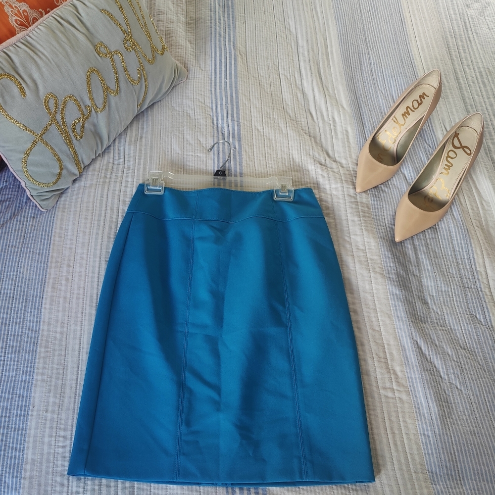 Blue W By Worth Knee Length Skirt